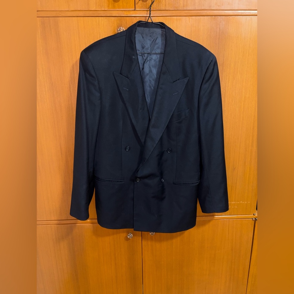 Hugo Boss Double-Breasted Black Tuxedo Jacket